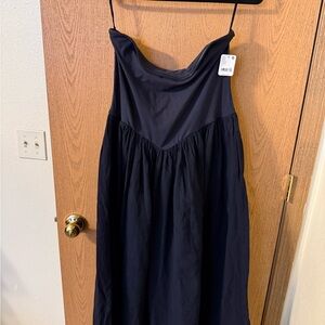 Free People Strapless Black Dress